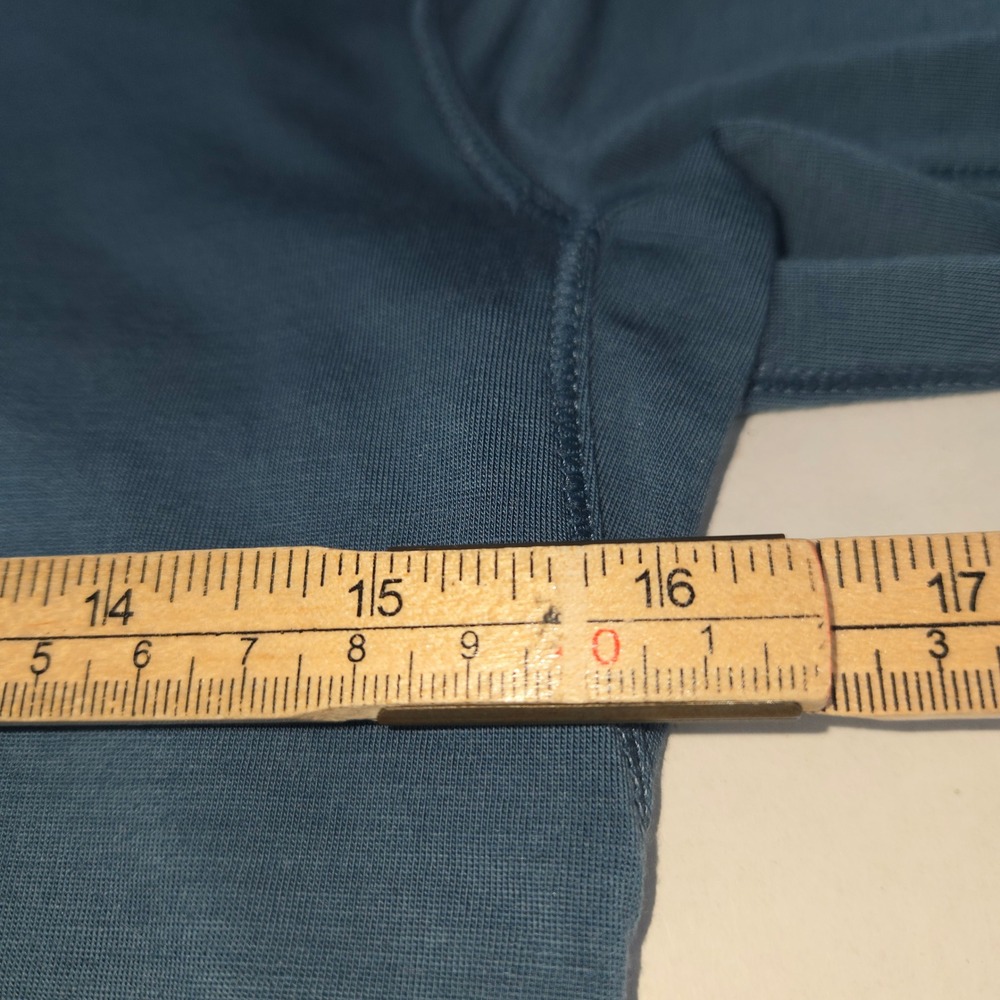 REI Co-op Quarter Zip Pullover Womens XS Blue Merino Wool Hiking Base Layer - Picture 8 of 11